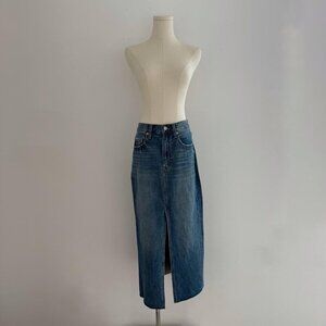 Pistola Alice Blue Denim Midi Skirt | Women’s Size 26'